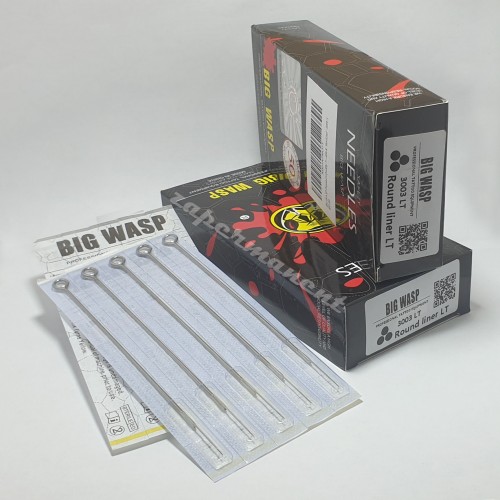 BIG WASP ПРЕМИУМ тату иглы 3003RL (упаковка 50 шт).